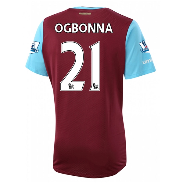 West Ham 2015-16 OGBONNA #21 Home Soccer Jersey
